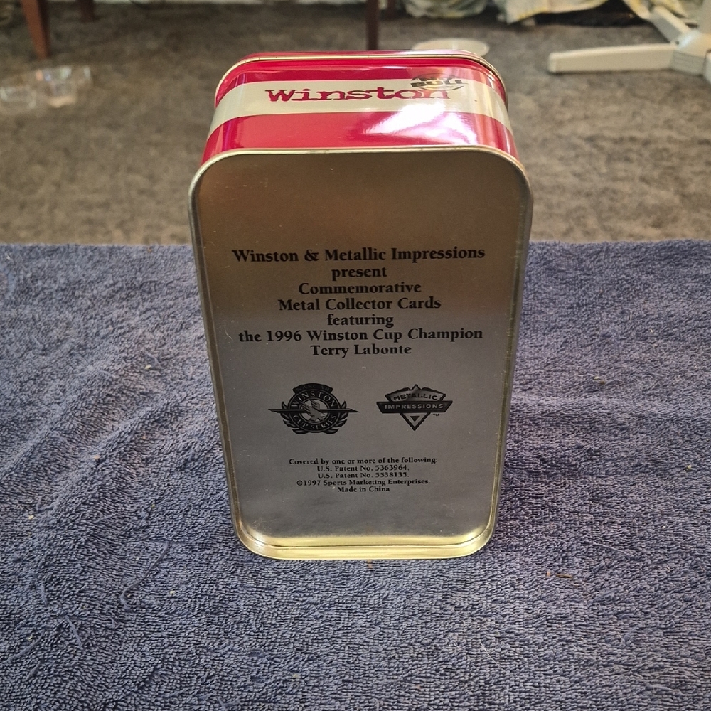 Nascar Red and Silver Collector Tin